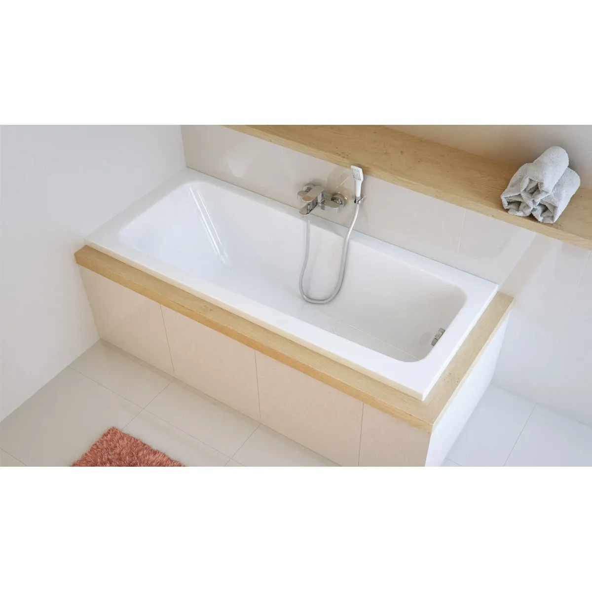 Акриловая ванна 160x70,5 см Excellent Ava WAEX.AVA.16WH