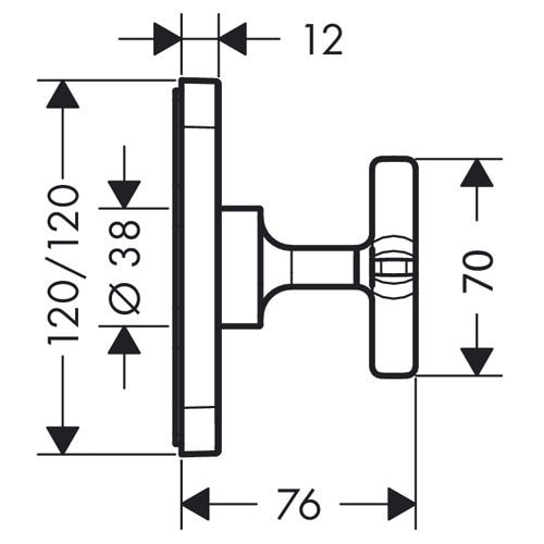 Запорный вентиль Axor Citterio E 36771000