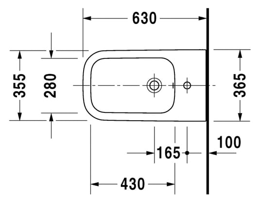 Биде напольное Duravit Happy D.2 2259100000
