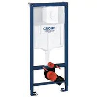 Инсталляция для унитаза Grohe Rapid SL 38722001 с кнопкой смыва, альпийский белый