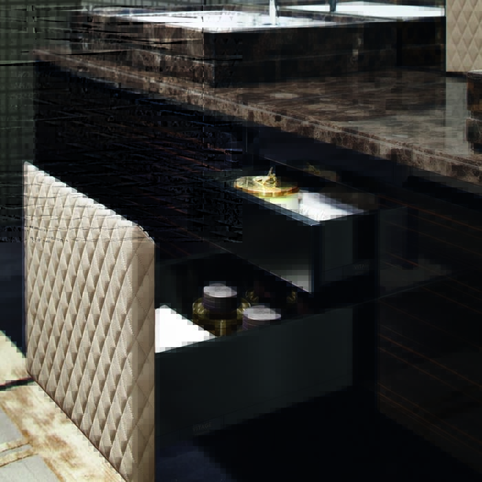 Комплект мебели Milldue Vintage Edition Four Seasons Ebano/Emperador