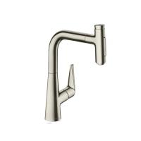 Смеситель для кухни hansgrohe Talis Select M51 72824800 с вытяжным душем сталь