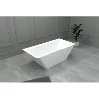 Ванна из искуственного камня Abber Stein 180х85 AS9619 белый