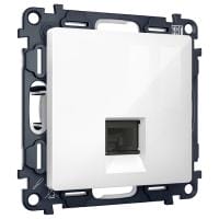 Розетка Ethernet RJ-45 и со шторками, без рамки Ambrella Volt ALFA MA112005