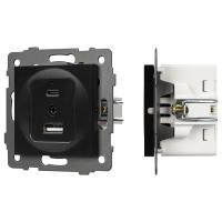 Механизм розетки 2хUSB type A и C Arlight SCT 049838