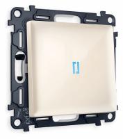 Выключатель одноклавишный с подсветкой без рамки Ambrella Volt Quant MA302020