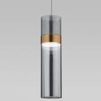 Подвесной светильник Eurosvet Lumen 50244/1 LED латунь/дымчатый