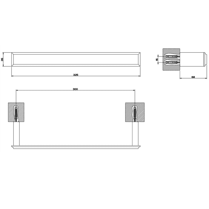Полотенцедержатель Gessi Eleganza 30 см 46497#031