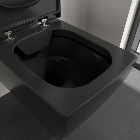 Подвесной унитаз Villeroy&Boch Memento 2.0 4633R0R7 чистый черный