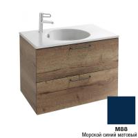 Тумба под раковину 80 см Jacob Delafon Odeon Rive Gauche EB2522-R5-M88 морской синий матовый ручка хром