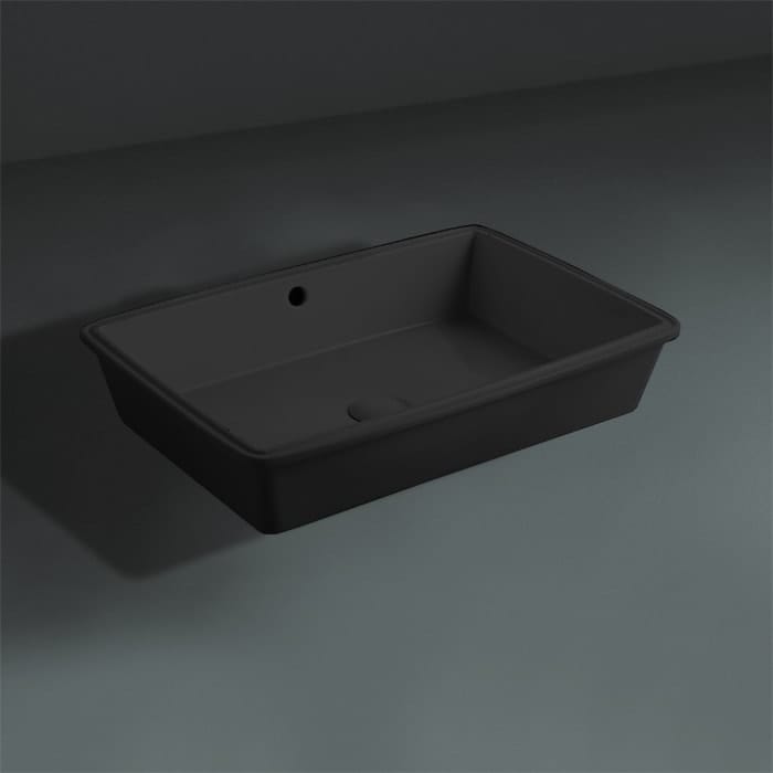 Раковина Simas Top E Lavabi D'Arredo S60 nero matt черная матовая