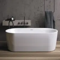 Акриловая ванна Riho Modesty Fall Velvet B090005105 170x76 см, отдельностоящая, белый матовый