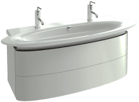 Тумба под раковину Jacob Delafon Presqu'Ile 109 EB1105-G1C Белый Блестящий Лак