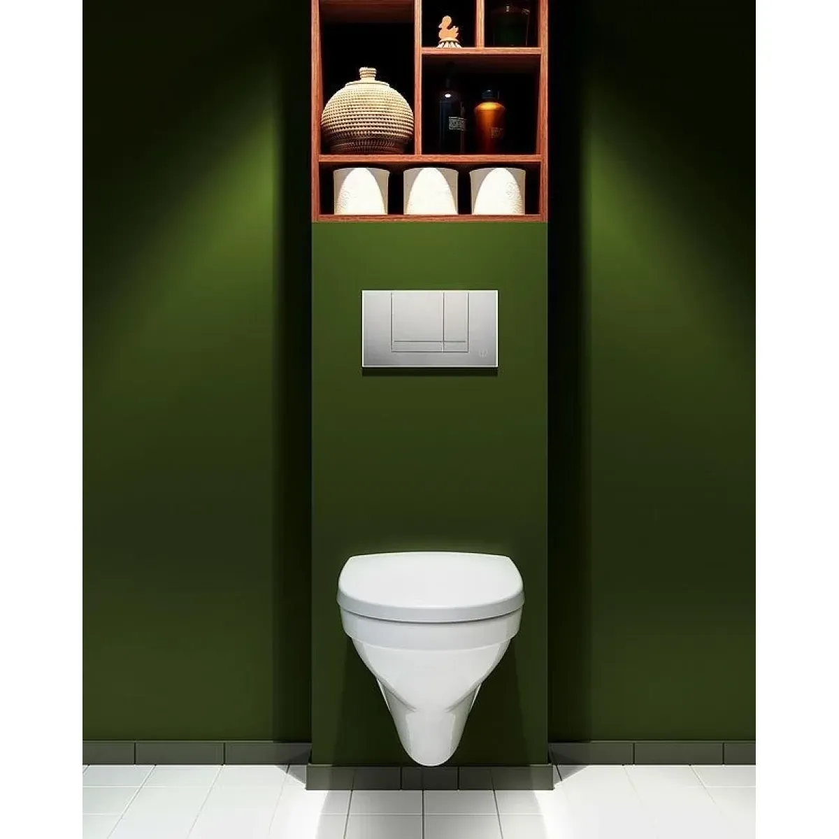 Инсталляция для унитаза Gustavsberg Easymont 92211468 с кнопкой смыва, белый