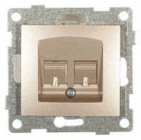 Розетка телефонная RJ-12 без рамки Gusi Electric BRAVO С10Т1-027