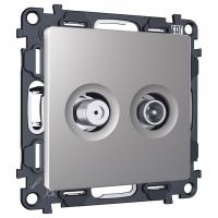 ТВ-розетка и SAT-розетка оконечная без рамки Ambrella Volt ALFA MA513310