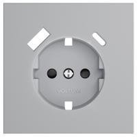 Накладка для розетки с заземлением и со шторками и 2хUSB type A и C Voltum S70 VLS001016