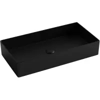 Раковина-чаша Ceramica Nova Element CN6071MB 70,1x36,1 см, накладная, черный матовый