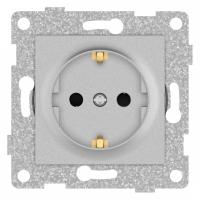 Розетка с заземлением и со шторкой без рамки Gusi Electric UGRA С11Р4-004