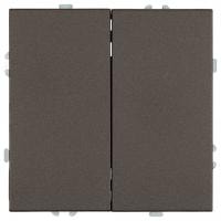 Переключатель двухклавишный без рамки Stekker Эмили 49921