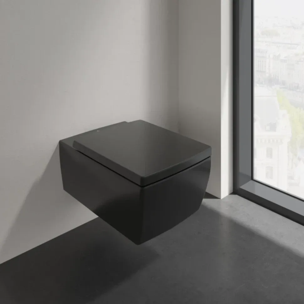 Крышка-сиденье Villeroy & Boch Memento 2.0 8M24S1R7 черный матовый