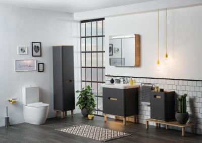 Шкаф-пенал Vitra Sento 40 60856 матовый антрацит L