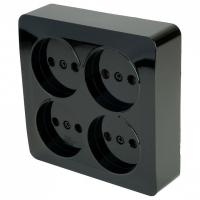 Розетка четверная без заземления Stekker София 49321