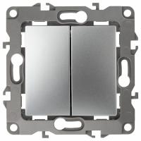 Переключатель перекрестный двухклавишный без рамки Эра Эра 12 12-1112-03