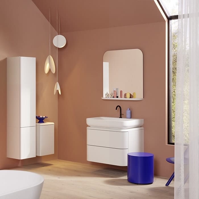 Тумба с раковиной Burgbad B.ME 100 SGTW100F5981G0126C0037*1 белая матовая