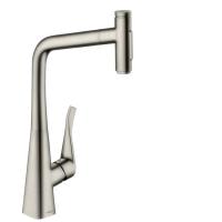 Смеситель для кухни hansgrohe Metris Select M71 320 73816800 с вытяжным душем 2jet sBox сталь
