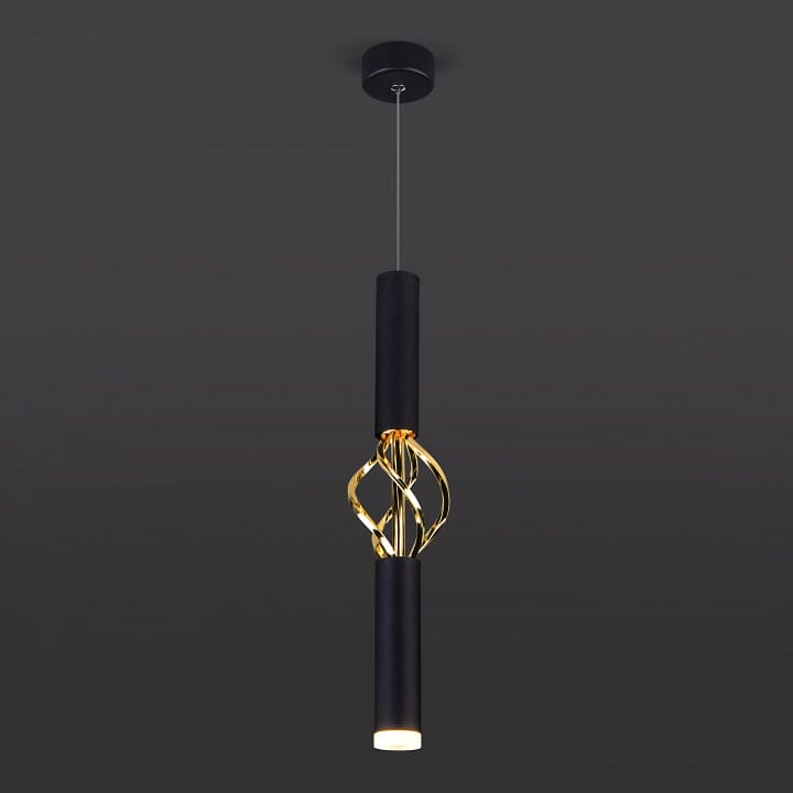 Подвесной светильник Eurosvet Lance 50191/1 LED черный/золото