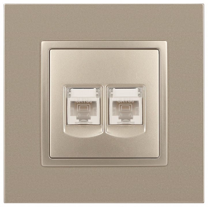 Розетка Ethernet RJ-45 без рамки Эра Эра Elegance 14-3108-04