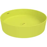 Раковина-чаша Creavit Loop LP145-00NN00E-0000 45x45 см, накладная, желтый матовый