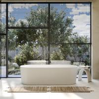 Ванна из искусственного камня Abber Stein 180x75 AS9614 белый матовый