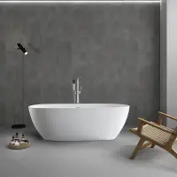 Акриловая ванна Abber AB9263-1.5 150x81,5 см, отдельностоящая, белый