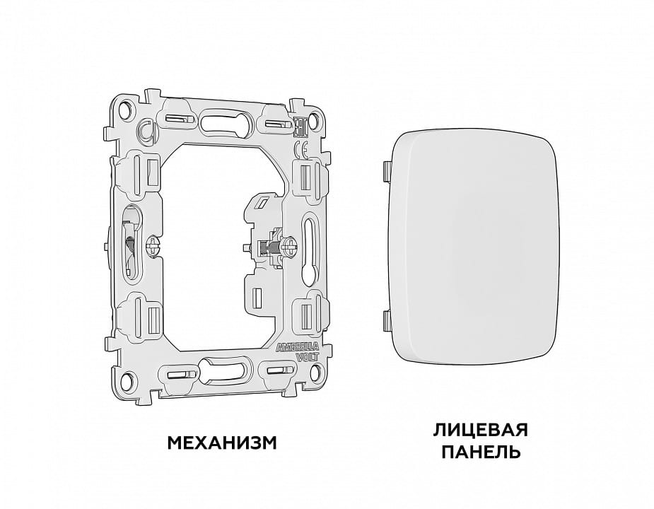 Заглушка для поста, без рамки Ambrella Volt OMEGA MO646010