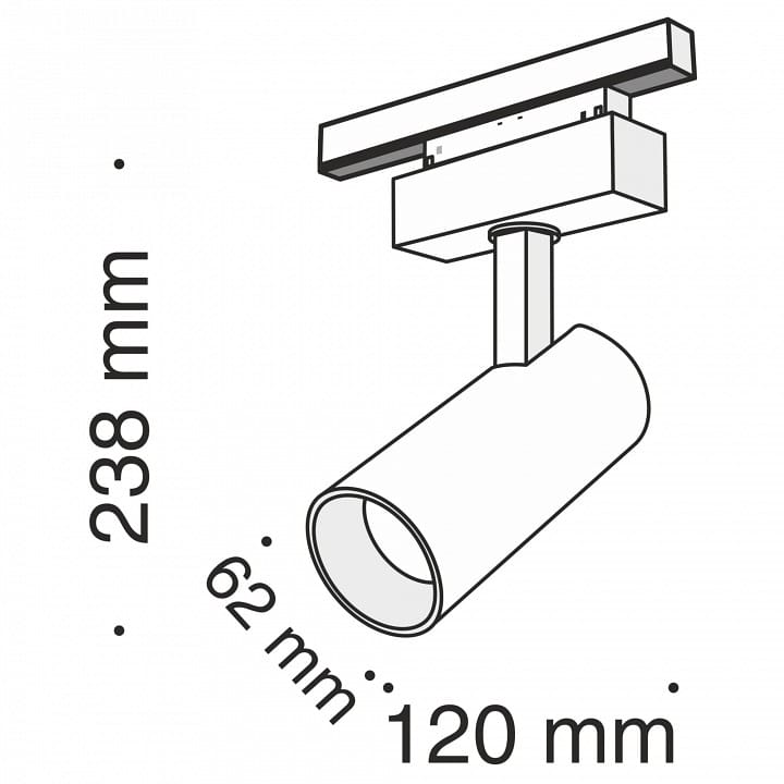 Светильник на штанге Maytoni Technical Фокус TR019-2-15W3K-B