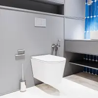 Унитаз подвесной Veconi Ruga VRU-52T безободковый, торнадо, с сиденьем микролифт, белый