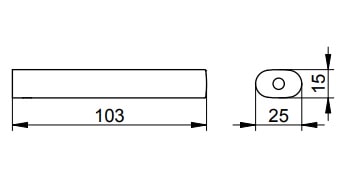 Держатель туалетной бумаги Keuco Edition 400 11563290000 шлифованное красное золото