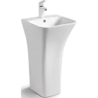 Раковина CeramaLux G-315 44,5x43 см, напольная, белый