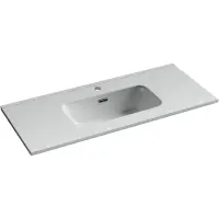 Раковина Ceramicanova Compact CN7030 91x39,5 см, накладная, белый