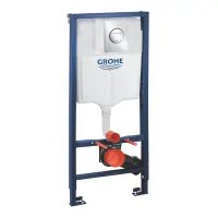 Инсталляция для унитаза Grohe Rapid SL 39581000 с кнопкой смыва, хром