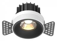 Встраиваемый светильник Maytoni Technical Раунд DL058-12W3K-TRS-B
