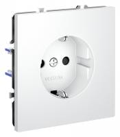Розетка с заземлением и со шторкой без рамки Voltum S70 VLS040202