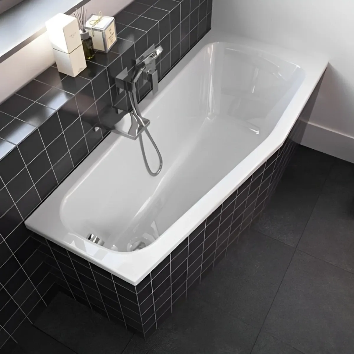 Акриловая ванна Riho Amalfi B046001005 160x70 см L, угловая, белый