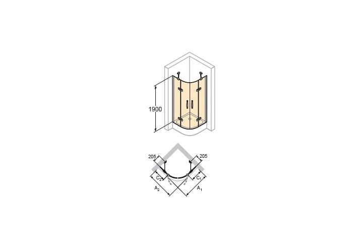 Душевой уголок Huppe Aura elegance 400801.092.321