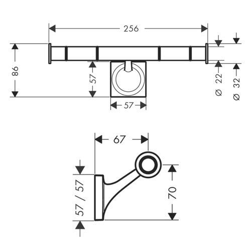 Держатель туалетной бумаги AXOR Starck Organic 42736000
