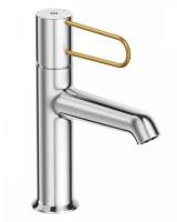 Смеситель для раковины Jacob Delafon Odeon Rive Gauche E21028-GLD-CP хром ручка золото