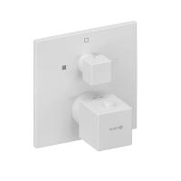 Термостатический смеситель для душа Kludi Decus 548855375 белый матовый