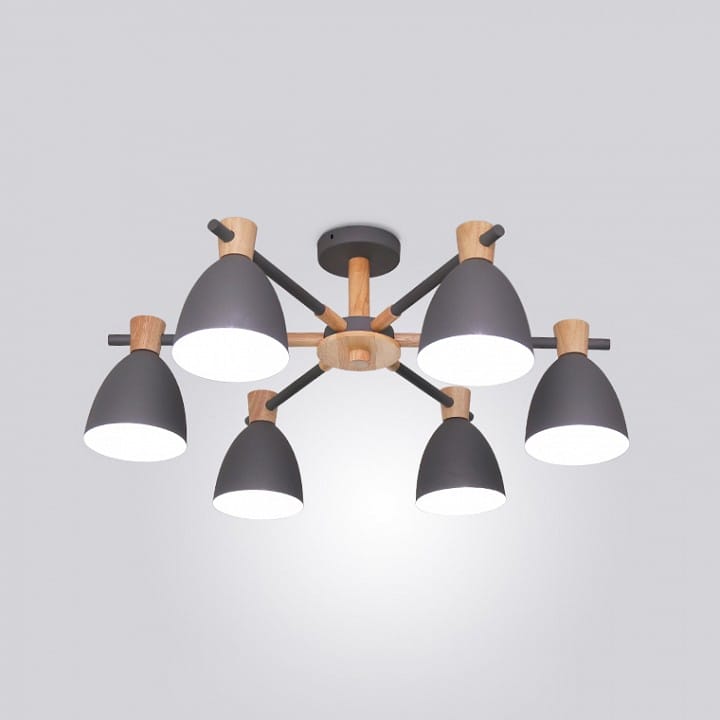 Люстра на штанге Imperiumloft Folke Gray FOLKE01